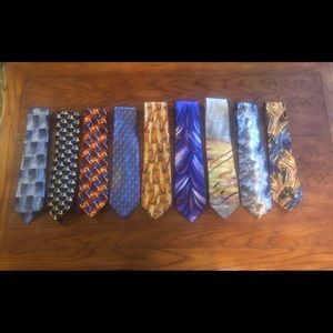 LOT OF 9 JERRY GARCIA SILK TIES